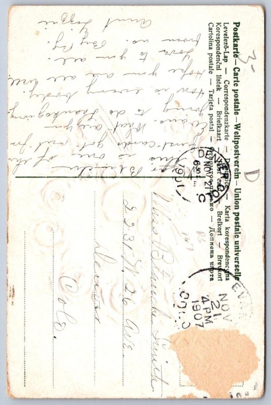 K45/ Evans Colorado Postcard c1910 Greetings From Evans Colo 493