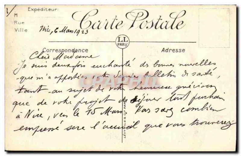 Old Postcard Eze The Old Village