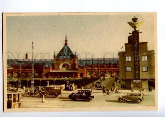 155897 DENMARK COPENHAGEN railway station Vintage postcard
