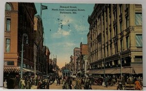 Baltimore Md Howard St from Lexington 1914 Star Spangled Banner cxl Postcard B16