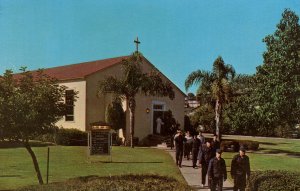 CA - San Diego. U.S. Naval Training Center. Recruits at South Chapel