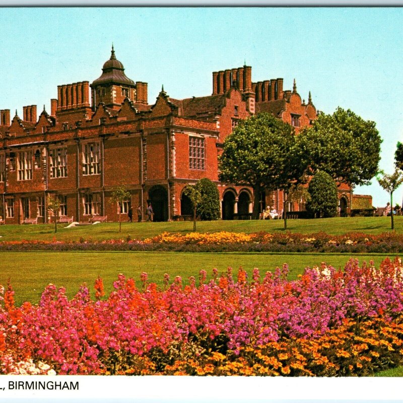 c1970s Birmingham, England Aston Hall Tudor Mansion Gardens Chrome 4x6 PC M24