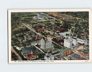 M-182175 Bird's Eye View of Portion of Salt Lake City Utah USA