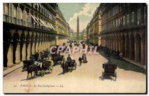 Paris Old Postcard Rue Castiglione