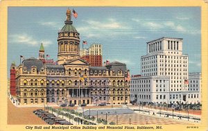 City Hall, Municipal Office Building, Memorial Plaza Baltimore, Maryland MD