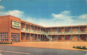 Linen Postcard Downtown Motor Court Hotel in Statesville, North Carolina~113116