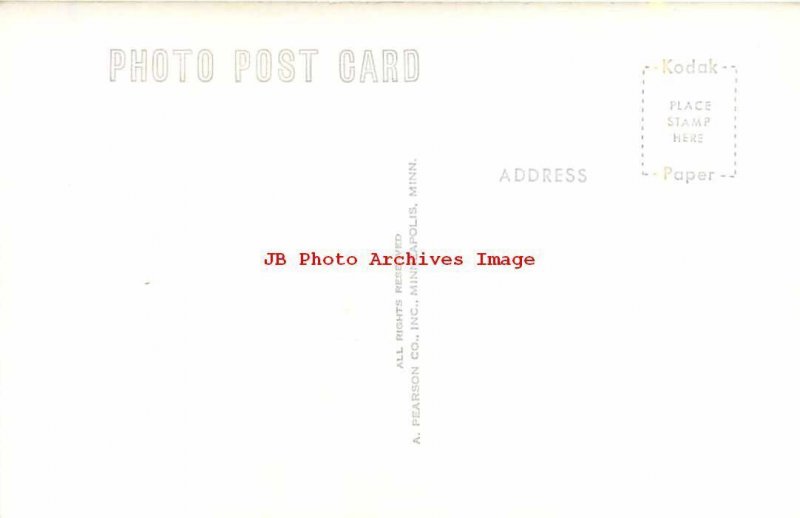 MN, Wadena, Minnesota, RPPC, Post Office Building, 50s Cars,Pearson Photo No 553