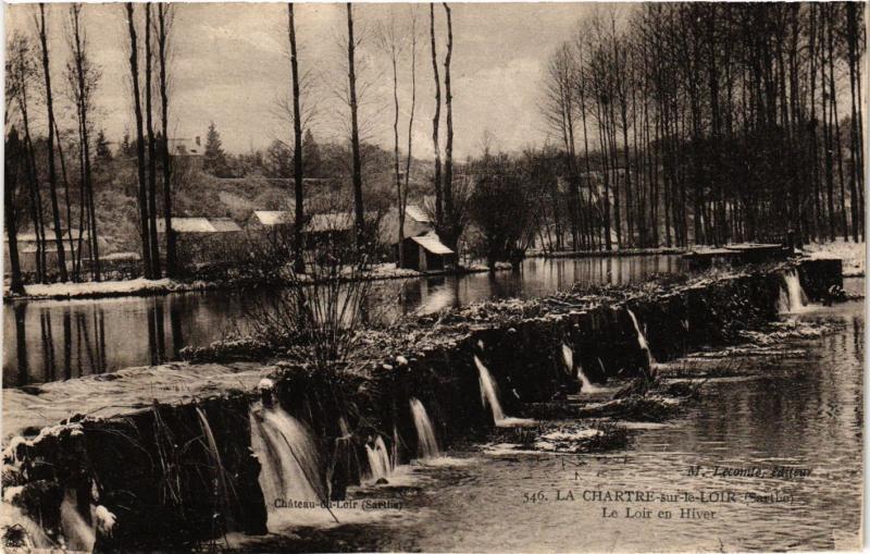 CPA La CHARTRE-sur-le-LOIR Le Loir en Hiver (390889)