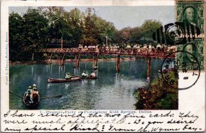 Texas Pleasure Party at Picturesque Kidd Springs Dallas Vintage Postcard C200