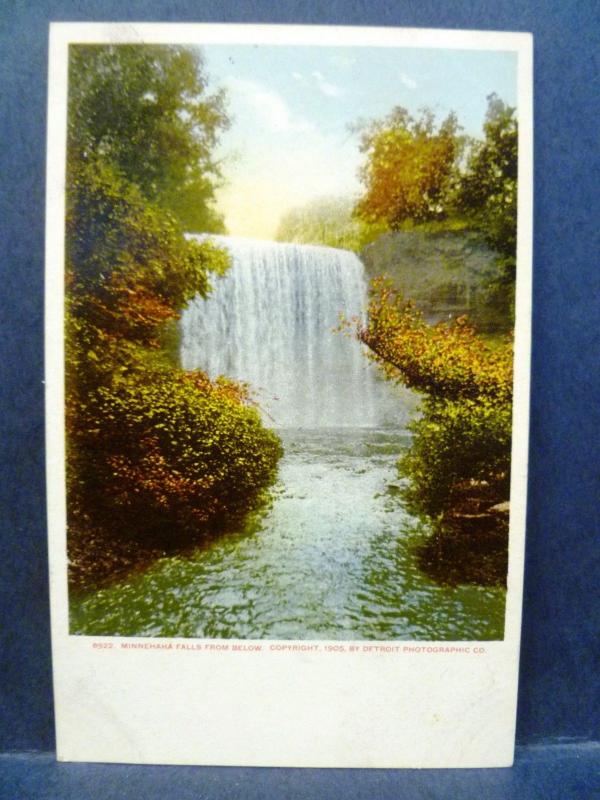 Postcard WI Minnehaha Falls 1905 Detroit Photographic Company