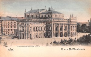K U K Hof Burgtheater Austria Postcard