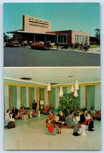 1960 St. Petersburg Florida Postcard Seaboard Railroad Passenger Station Skyway