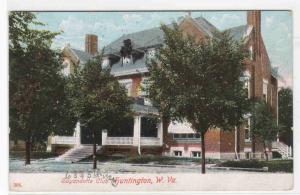 Guyandotte Club Huntngton West Virginia 1909  postcard