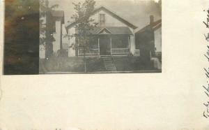 Bradford Ohio House Residence 1908 RPPC real photo postcard 854