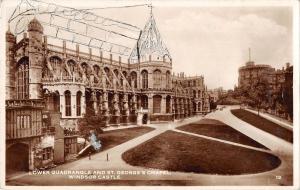 BR81011 lower quadrangle and st george s chapel windsor castle real photo  uk