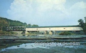 Grand, Harpersfield, OH USA Covered Bridge Unused 