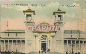 Old Postcard BRUSSELS EXPO 1910 Pavilion colonnies Fran�aises