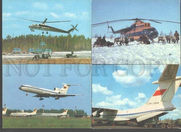 098495 Rassians planes & helicopters Sovier airlanes Set 8 PC