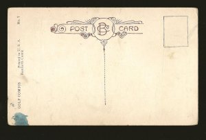 Vintage This Is The Game Golf Comics Bamforth Comic Card Printed in USA Postcard