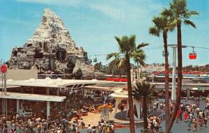 Anaheim California Disneyland Tomorrowland Terrace Vintage Postcard K26542