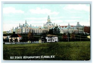 c1910's View Of N.Y State Reformatory Elmira New York Unposted Antique Postcard 