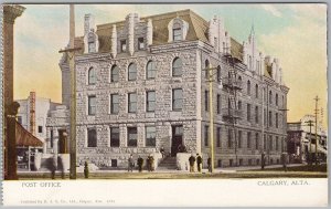 Calgary Post Office Alberta Canada Postcard for D. J. Y. Co. c1910s H82