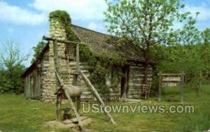 Jim Lane Cabin - Ozarks, Missouri MO Postcard