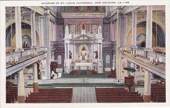 Interior Of Saint Louis Cathedral New Orleans Louisiana