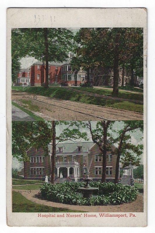 Williamsport, Pennsylvania, Views of The Hospital & Nurses' Home, 1908