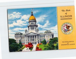 Postcard The State Capitol At Springfield, Illinois