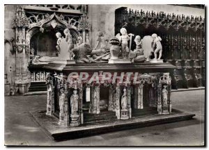 Modern Postcard Bourg en Bresse Ain Brou Church Tomb of Philibert le Beau