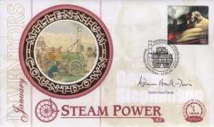 Adam Hart Davis TV History Presenter Newcastle Hand Signed Train FDC