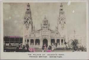 RPPC Postcard The Palace Women's Work Franco British Exhibition