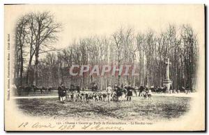 Old Postcard Hunting hounds in a Forest of Fontainebleau The appointment