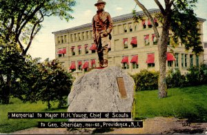 Rhode Island Providence Memorial To Major H H Young