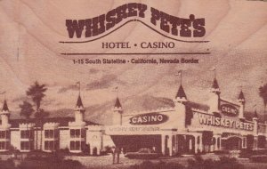 Nevada Stateline Whiskey Pete's Hotel Casino 1990 Durable Quality Wood P...