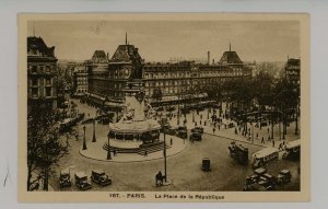 France - Paris. Republic Square, Street Scene