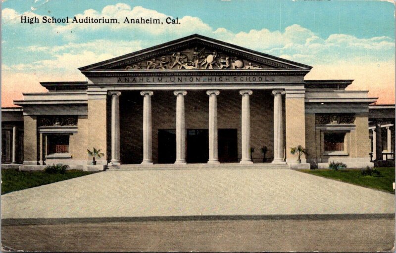 Postcard High School Auditorium in Anaheim, California