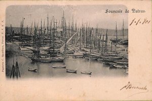 ac9106 - GREECE - VINTAGE POSTCARD - Patras  - 1901