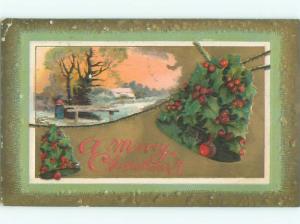 Divided-Back CHRISTMAS SCENE Great Postcard W8837
