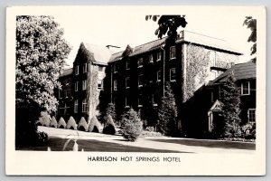 Harrison Hot Springs Hotel B.C. Canada RPPC Real Photo Postcard V24