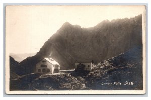 RPPC Lamsenjochhütte Lamsen Hütte Cabin Lamsenspitze Austria Postcard R29