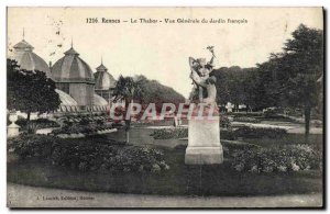 Old Postcard Rennes Tabor Vue Generale Du Jardin French