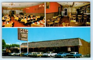 EVANSTON, WY Wyoming~ Roadside THE OUTPOST c1960s Cars Uinta County Postcard