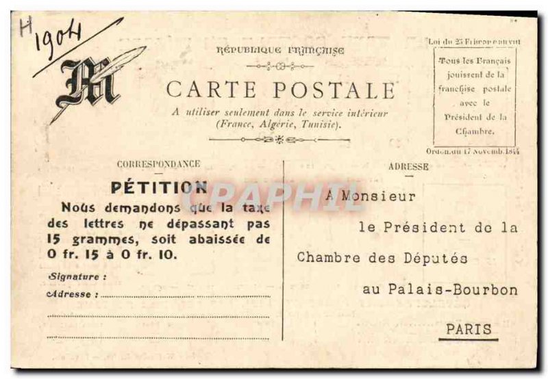 Old Postcard The postal charges in Europe Germania Paus Hungary Netherlands B...