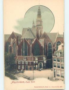 Pre-1907 CHURCH SCENE Amsterdam Netherlands hJ6643