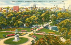 MA, Boston, Massachusetts, Public Gardens, Beacon Hill, Colourpicture No. 16207