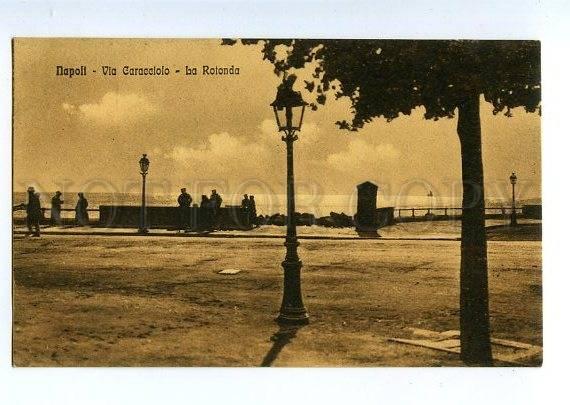 131463 ITALY NAPOLI Via Caracciolo La Rotonda Vintage postcard