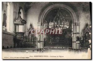 Old Postcard Montreux Old Interior L & # 39Eglise