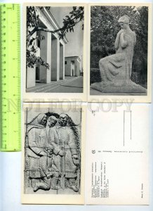 260521 Leningrad Piskarevskoe Serafimovskoe memorial cemeteries set 15 pcs 1968